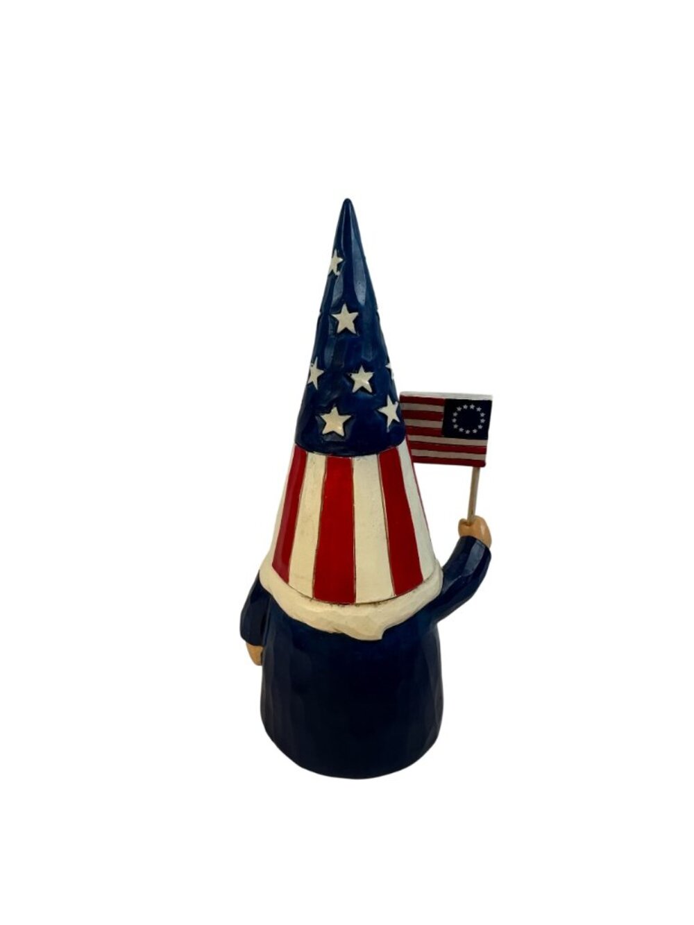 Jim Shore Patriotic Gnome Figurine Betsy Ross Flag Stars & Stripes Hat Americana - Picture 4 of 7